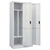 vidaXL Wardrobe Light Grey 80x50x180 cm Steel