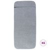 vidaXL Beach Towels 6 pcs Grey 60x135 cm Fabric 400 GSM