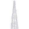 vidaXL Acrylic Decorative Pyramid LED Light Cone Cold White 90 cm