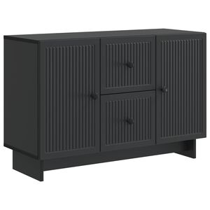 vidaXL Sideboard with Drawer Black 89 x 34.5 x 60 cm Engineered Wood