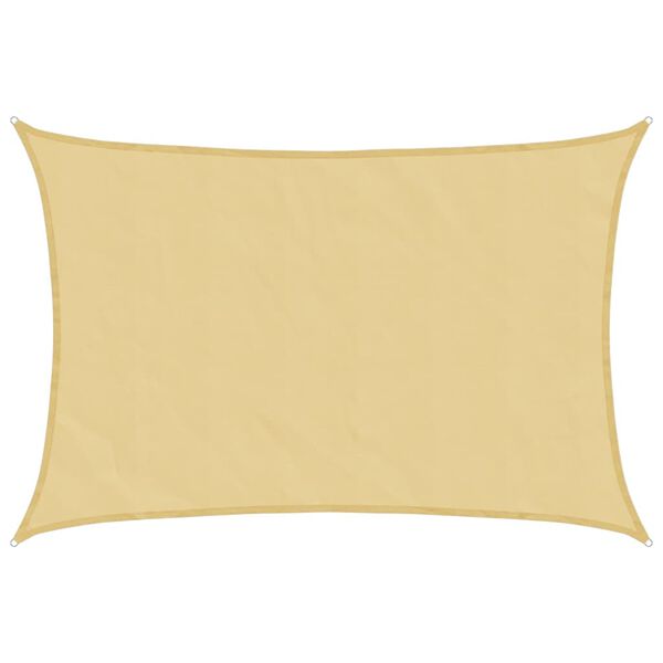 vidaXL Sun Shade Sail Sand 7x6 m 100% Polyester Oxford