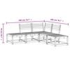 vidaXL 5 Piece Garden Sofa Set Solid Wood Pine