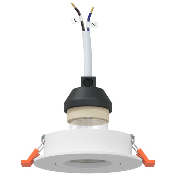 vidaXL Spotlight 12 pcs White 9 x 9 x 2 cm Aluminium