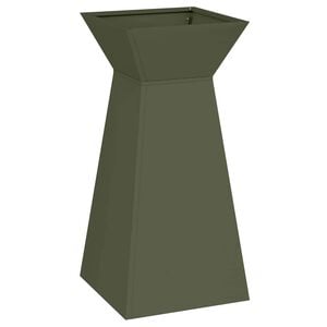vidaXL Pillar Planter Olive 35 x 35 x 73 cm