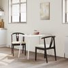 vidaXL Dining Chair 2 pcs Light Brown and Light Solid Rubber Wood