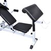 vidaXL Weight Bench with Weight Rack, Barbell and Dumbbell Set 90 kg