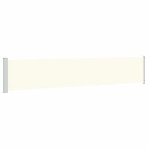 vidaXL Patio Retractable Side Awning 117x600 cm Cream
