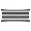 vidaXL Sunshade Sail 2 x 4 m HDPE Rectangular Anthracite and White