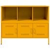 vidaXL Sideboard Mustard Yellow 100.5x39x79 cm Steel