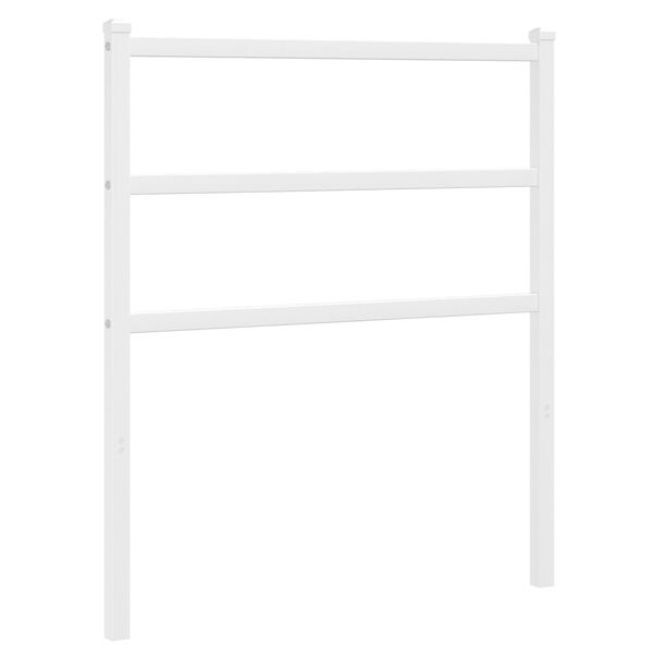 vidaXL Metal Replace Headboard White 75 cm