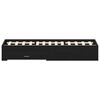 vidaXL Bed Frame with Drawer Black Oak 140 x 200 cm Engineered Wood
