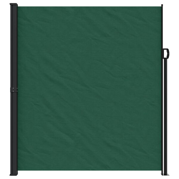 vidaXL Retractable Side Awning Dark Green 220x300 cm