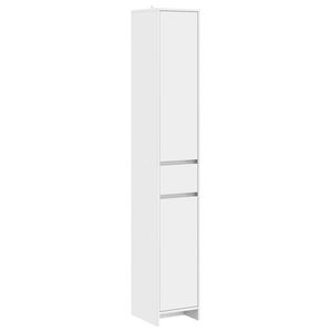 vidaXL Bathroom Cabinet White 30 x 33 x 190 cm Engineered Wood