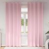 vidaXL Blackout Curtains with Rings 2 pcs Baby Pink 245 x 140 cm