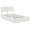 vidaXL Storage Bed with Headboard White 135 x 190 cm Engineered Wood