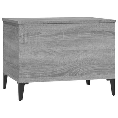 vidaXL Coffee Table Grey Sonoma 60x44.5x45 cm Engineered Wood