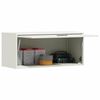 vidaXL Wall Cabinet for Garage with Gas-lift Door White