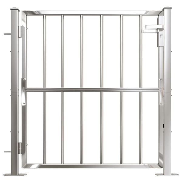 vidaXL Garden Gate 100x95 cm Stainless Steel