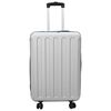 vidaXL Suitcase Folding with Lock Silver 43 x 27 x 66 cm ABS Plastic