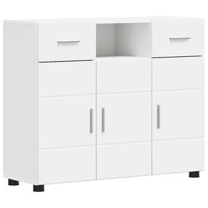 vidaXL Wooden Cabinet White Engineered Wood