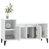 vidaXL TV Cabinet High Gloss White 100x35x55 cm Engineered Wood