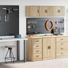 vidaXL Garage Cabinets 2 pcs Sonoma Oak Engineered Wood