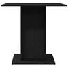 vidaXL Dining Table Black Oak 80x80x75 cm Engineered Wood