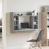 vidaXL Wall-Mounted Desk Grey Sonoma 105x48x75 cm Engineered Wood