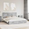 vidaXL Storage Bed Concrete Grey 180 x 200 cm Engineered Wood