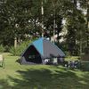 vidaXL Teepee Tent with Roof Blue and Grey 388 x 320 x 169 cm