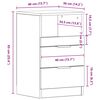 vidaXL Bedside Cabinets 2 pcs Grey Sonoma Engineered Wood