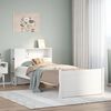 vidaXL Bookcase Bed without Mattress White 100x200cm Solid Wood Pine