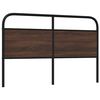 vidaXL Headboard Brown Oak 150 cm Steel and Engineered Wood