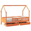 vidaXL Kids Bed Frame with Drawers without Mattress 80x200 cm