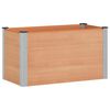 vidaXL Garden Raised Bed Brown 100 x 50 x 54 cm alu.