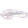vidaXL Bed Frame without Mattress White 160x200 cm Solid Wood Pine