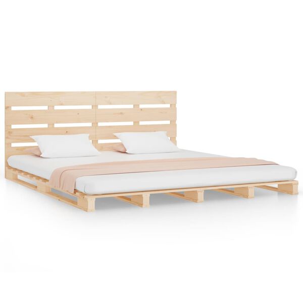 vidaXL Bed Frame without Mattress 140x190 cm Solid Wood Pine