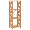 vidaXL 4-Tier Shelf 40x30x112 cm Solid Wood Oak