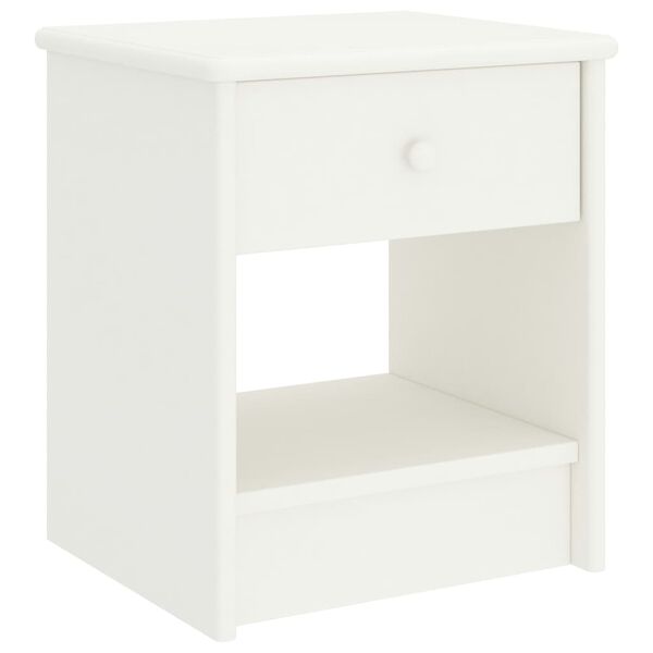 vidaXL Bedside Cabinet White 35x30x40 cm Solid Pinewood