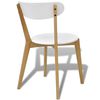 vidaXL Dining Chairs 4 pcs MDF and Birch Wood