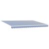 vidaXL Retractable Awning Blue and White 450 x 300 cm Fabric and Metal