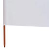 vidaXL 6-panel Wind Screen Fabric 800x120 cm Sand White