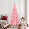 vidaXL Christmas Tree with 300 LEDs with Stand Pink 180 cm PVC