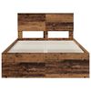 vidaXL Bed Frame with Headboard Old Wood 120 x 200 cm Engineered wood