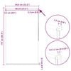 vidaXL Roller blind blackout 84.4x175 cm Fabric Width 80 cm marine