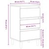 vidaXL Bedside Cabinet Artisan Oak 40 x 35 x 70 cm Engineered Wood