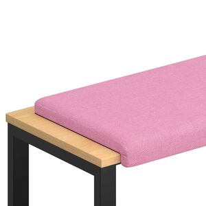 vidaXL Bench Cushion Fabric Pink Depth 35 cm