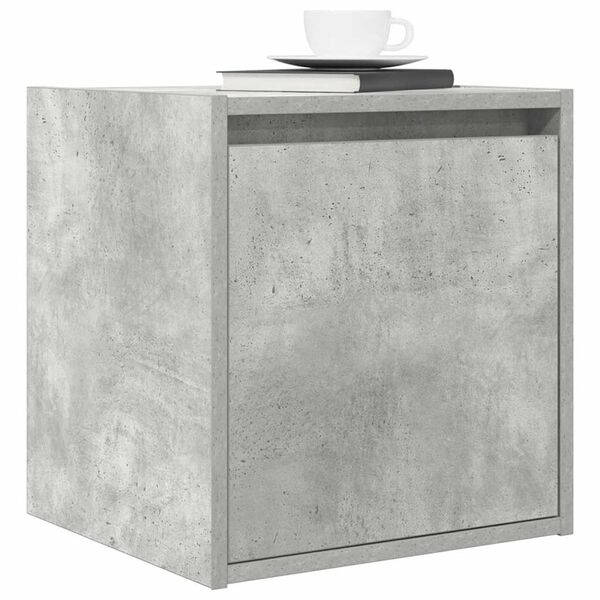 vidaXL Wall-Mounted Bedside Cabinets 2 pcs Concrete Grey 38x34x40 cm