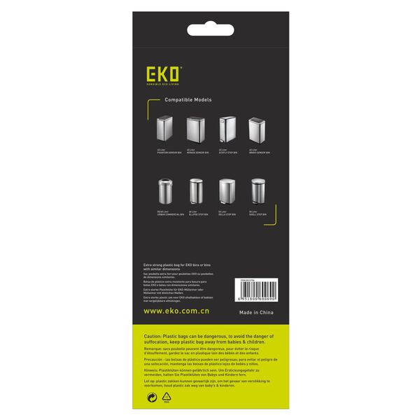 EKO Trash Bag Set F 40-60 L 24x12 pcs White