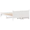 vidaXL Bed Frame without Mattress White 160x200 cm Solid Wood Pine